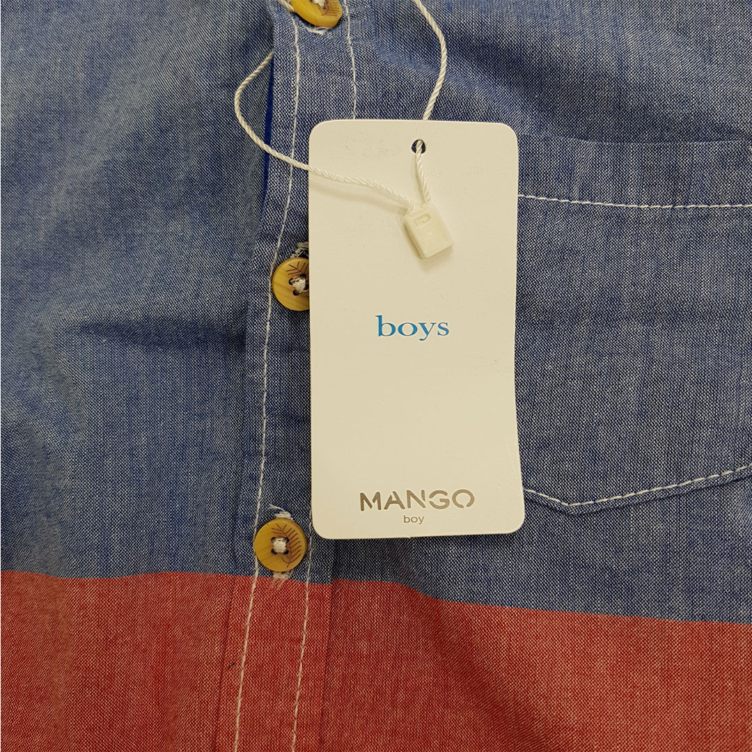 پیراهن پسرانه 24363 سایز 3 ماه تا 3 سال مارک MANGO