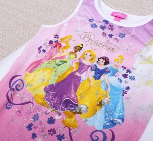 تاپ دخترانه 10779 سایز 3 تا 8 سال مارک DISNEY
