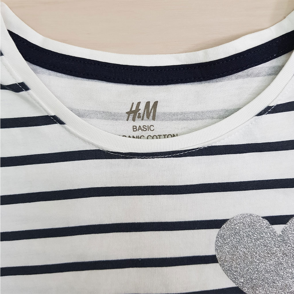 تی شرت دخترانه 24538 سایز 2 تا 10 سال مارک H&M