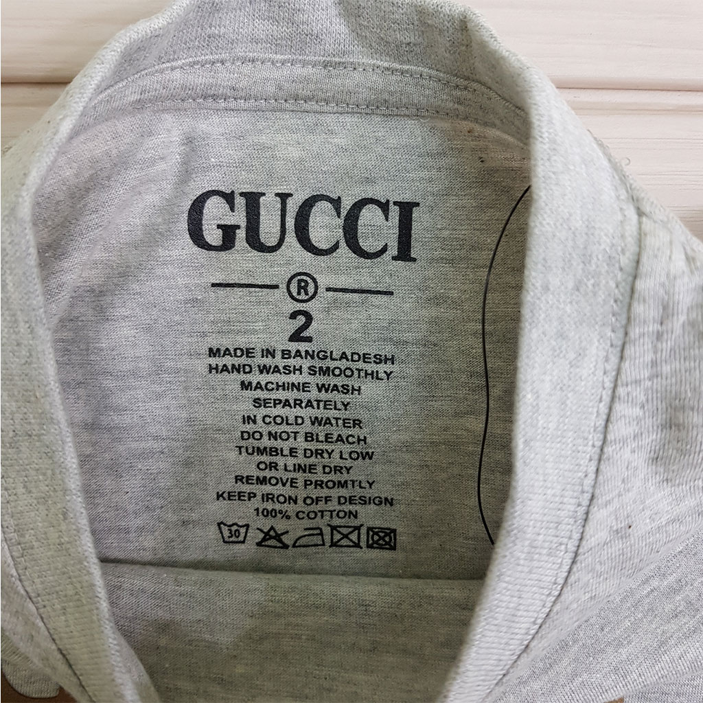 تی شرت پسرانه 24593 سایز 2 تا 16 مارک GUCCI