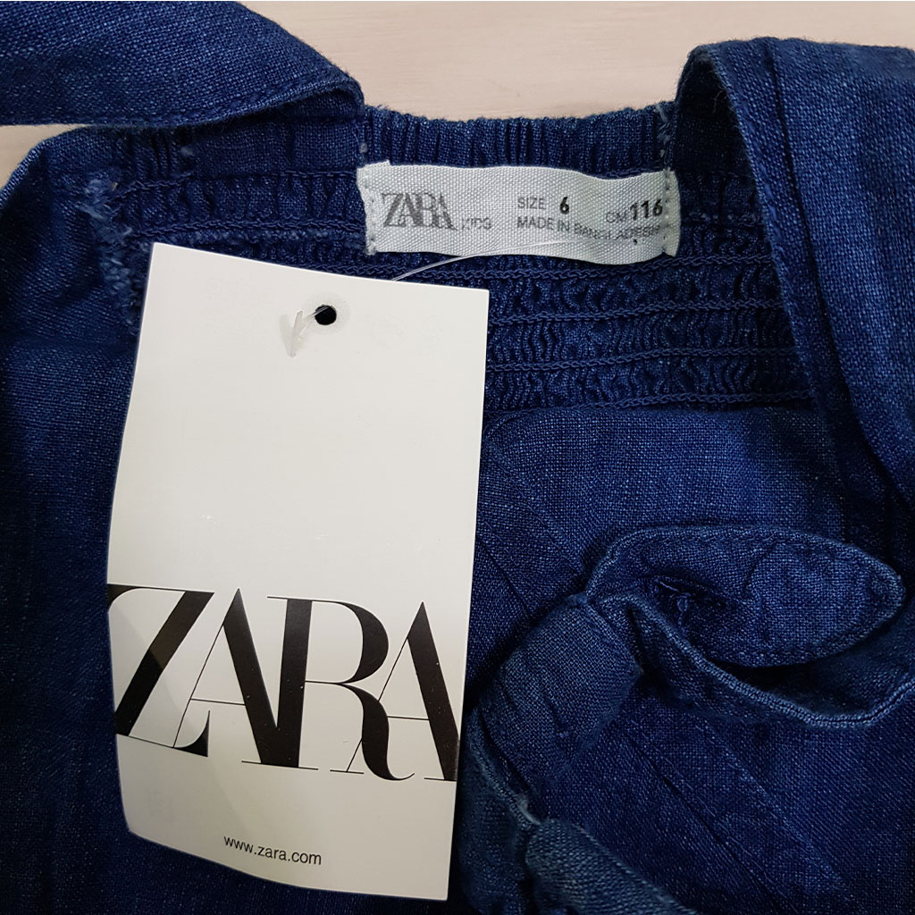 سارافون جینز دخترانه 24615 سایز 4 تا 12 سال مارک ZARA