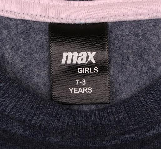 پلیور دخترانه 10748 سایز 7 تا 8 سال مارک  MAX
