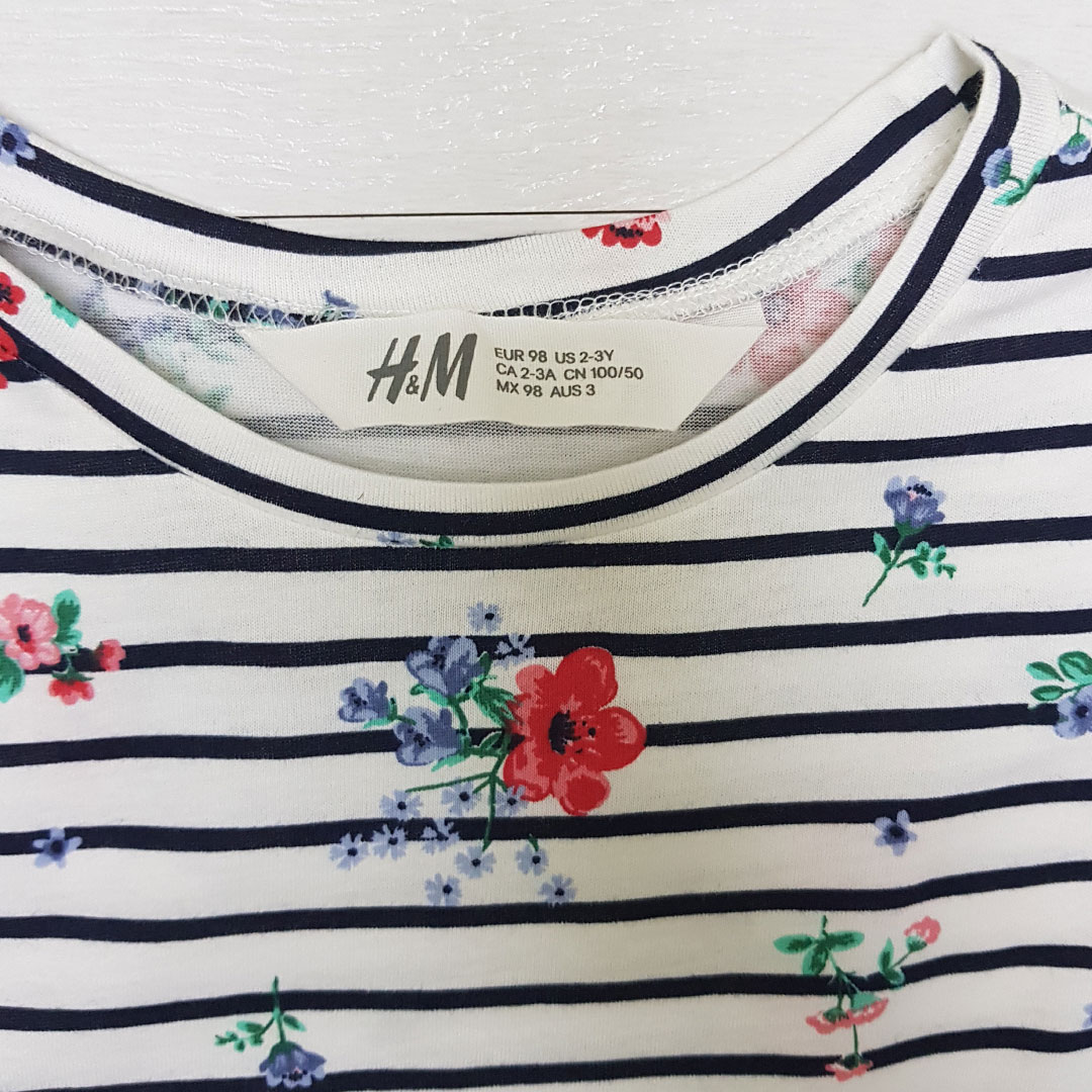 سارافون دخترانه 25610 سایز 1.5 تا 14 سال مارک H&M