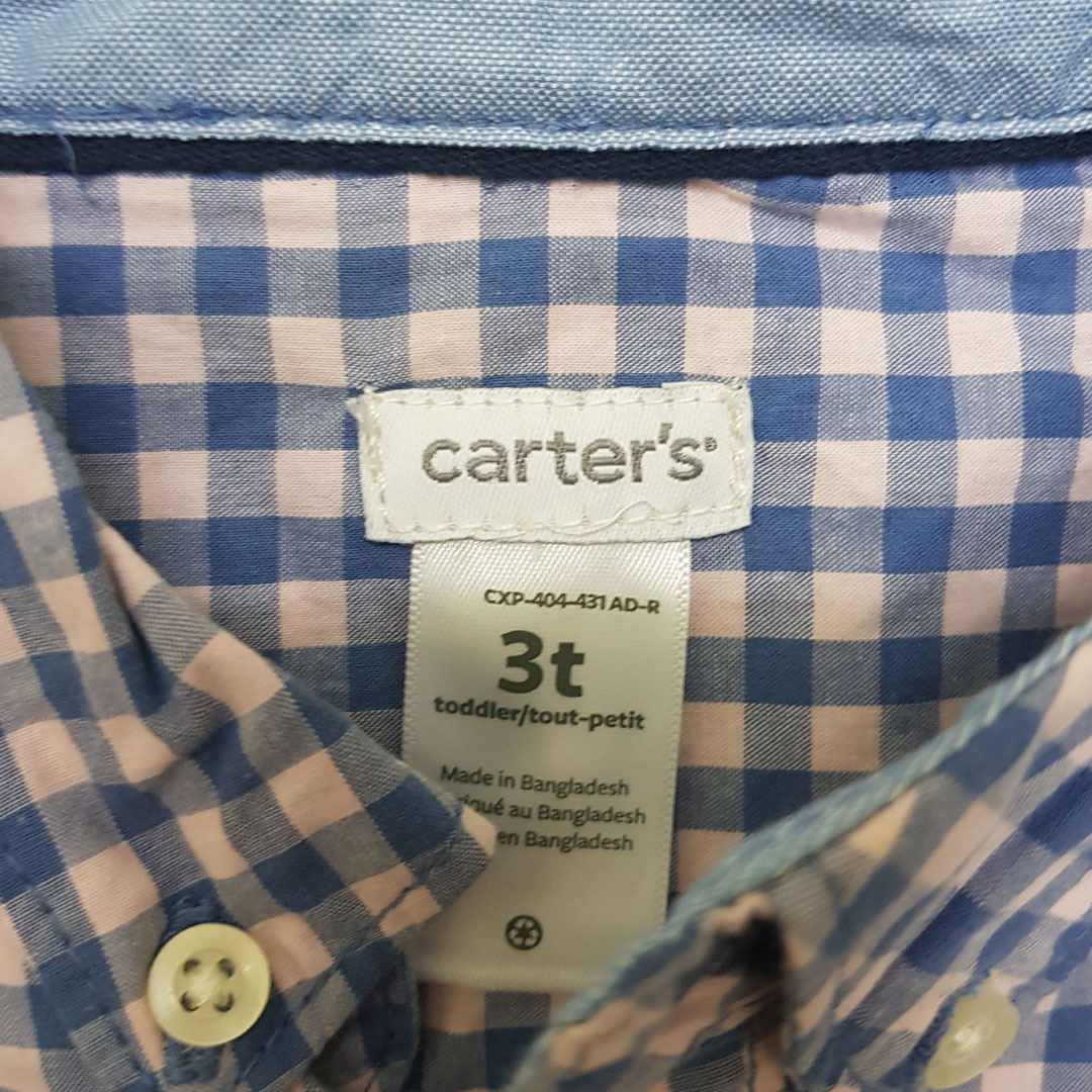 پیراهن پسرانه 25533 سایز 3 ماه تا 12 سال مارک Carters