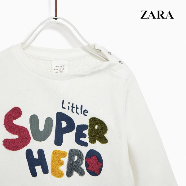 پلیور توپنبه ای پسرانه 25859 سایز 6 ماه تا 4 سال مارک ZARA