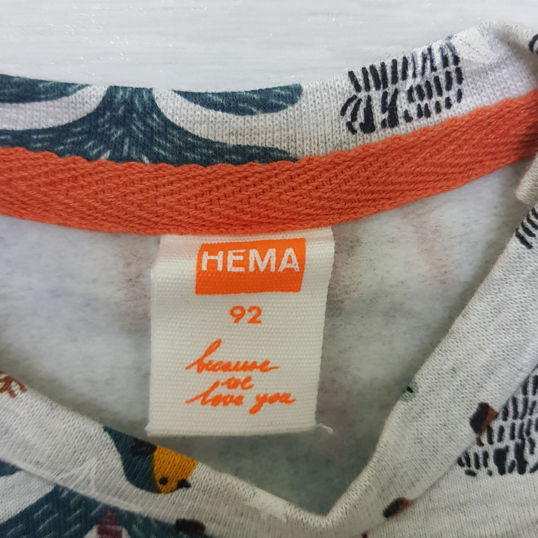 پلیور توپنبه ای پسرانه 25926 سایز 2 تا 36 ماه مارک HEMA