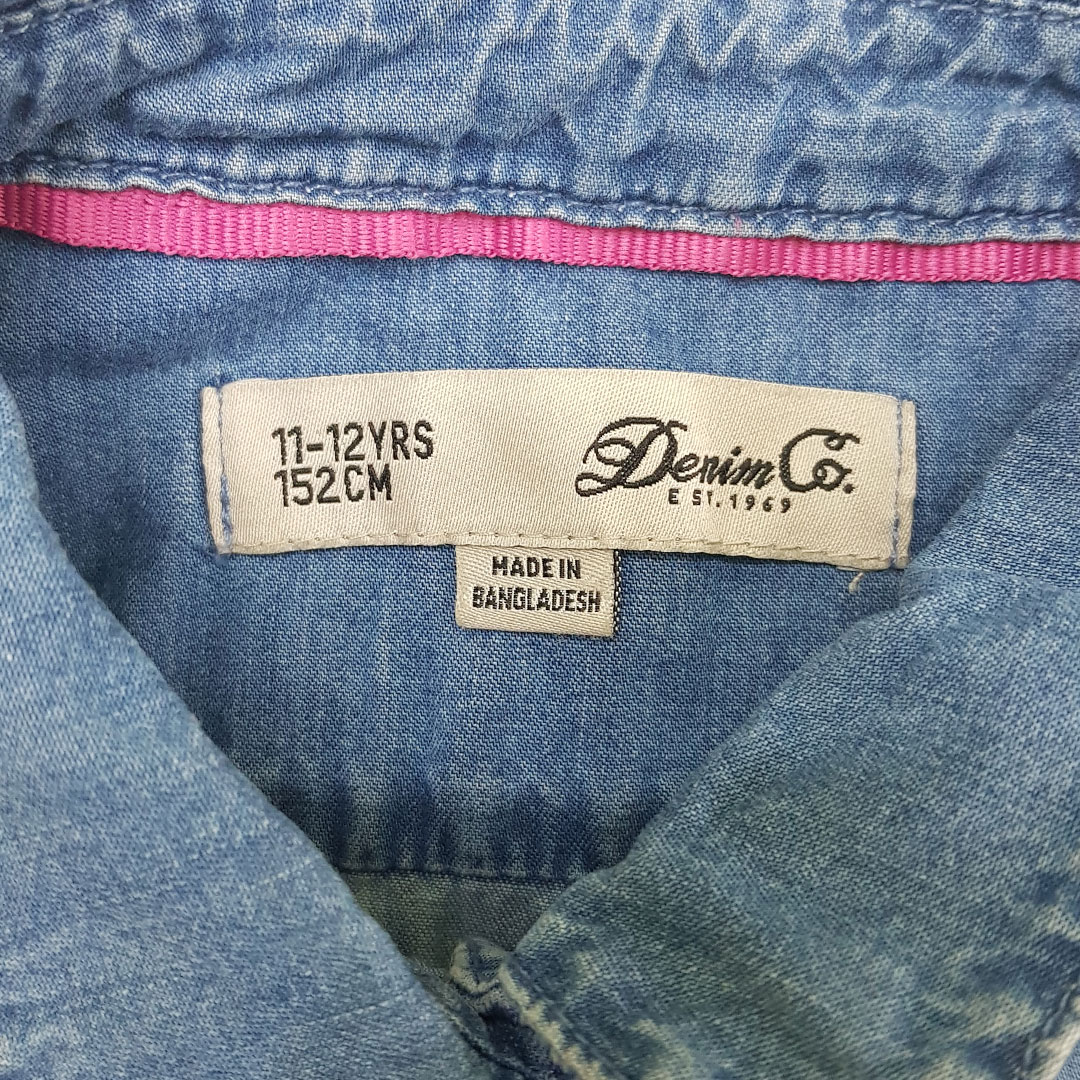 پیراهن جینز 25874 سایز 2 تا 14 سال مارک PRIMARK DENIM CO