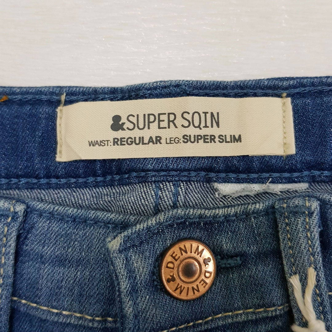شلوار جینز 25863 سایز 28 تا 36 مارک SUPER SQIN