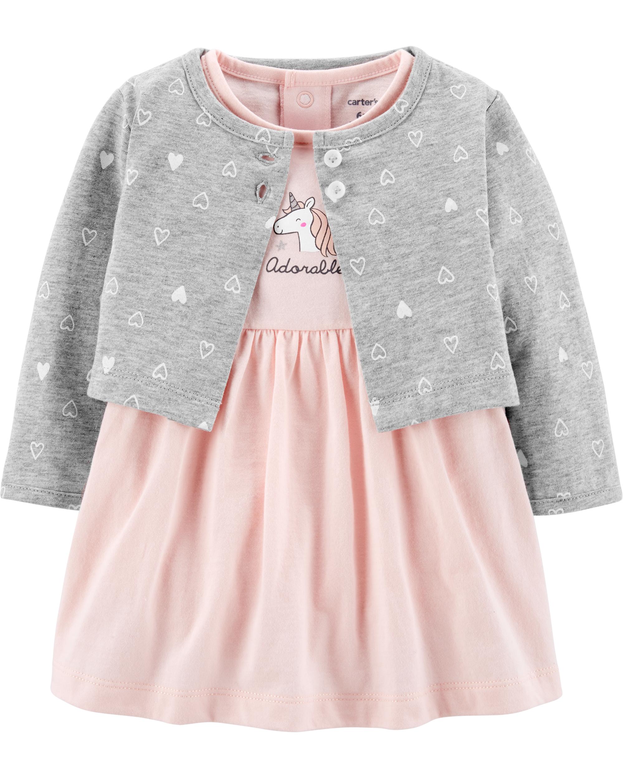 ست دو تکه دخترانه 26100 سایز 6 تا 24 ماه کد 3 مارک Carters