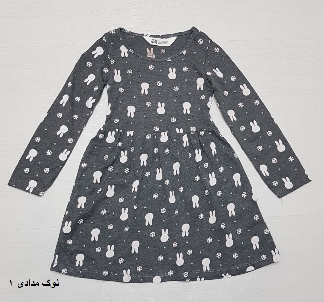 سارافون دخترانه 26417 سایز 1.5 تا 12 سال کد 14 مارک H&M