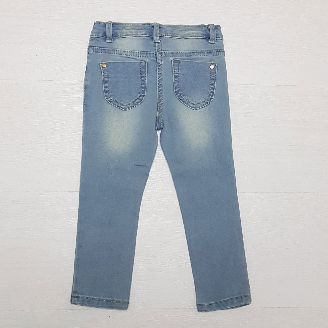 شلوار جینز دخترانه 26446 سایز 9 ماه تا 3 سال مارک BUMBA