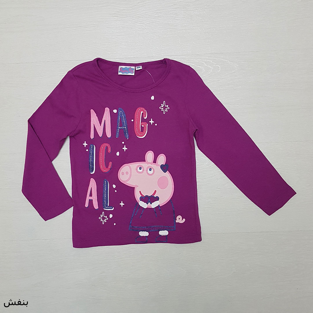 بلوز دخترانه 26431 سایز 3 تا 8 سال مارک PEPPAPIG