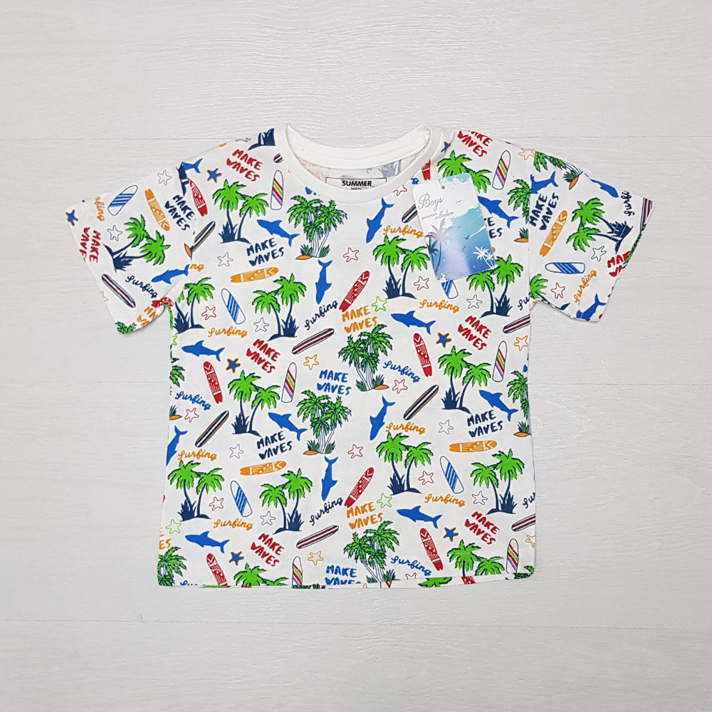 تی شرت پسرانه 26433 سایز 12 تا 36 ماه مارک SUMMER