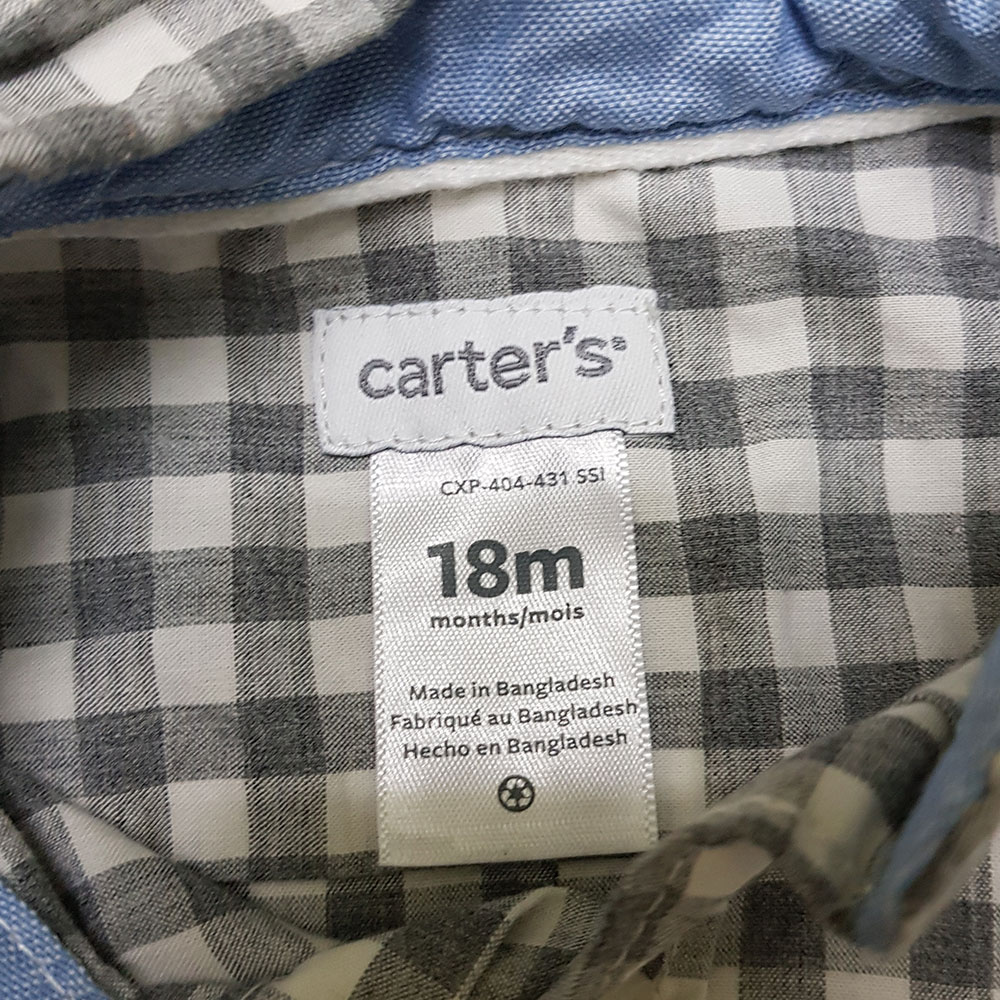 بادی پسرانه 26465 سایز 6 تا 24 ماه مارک Carters