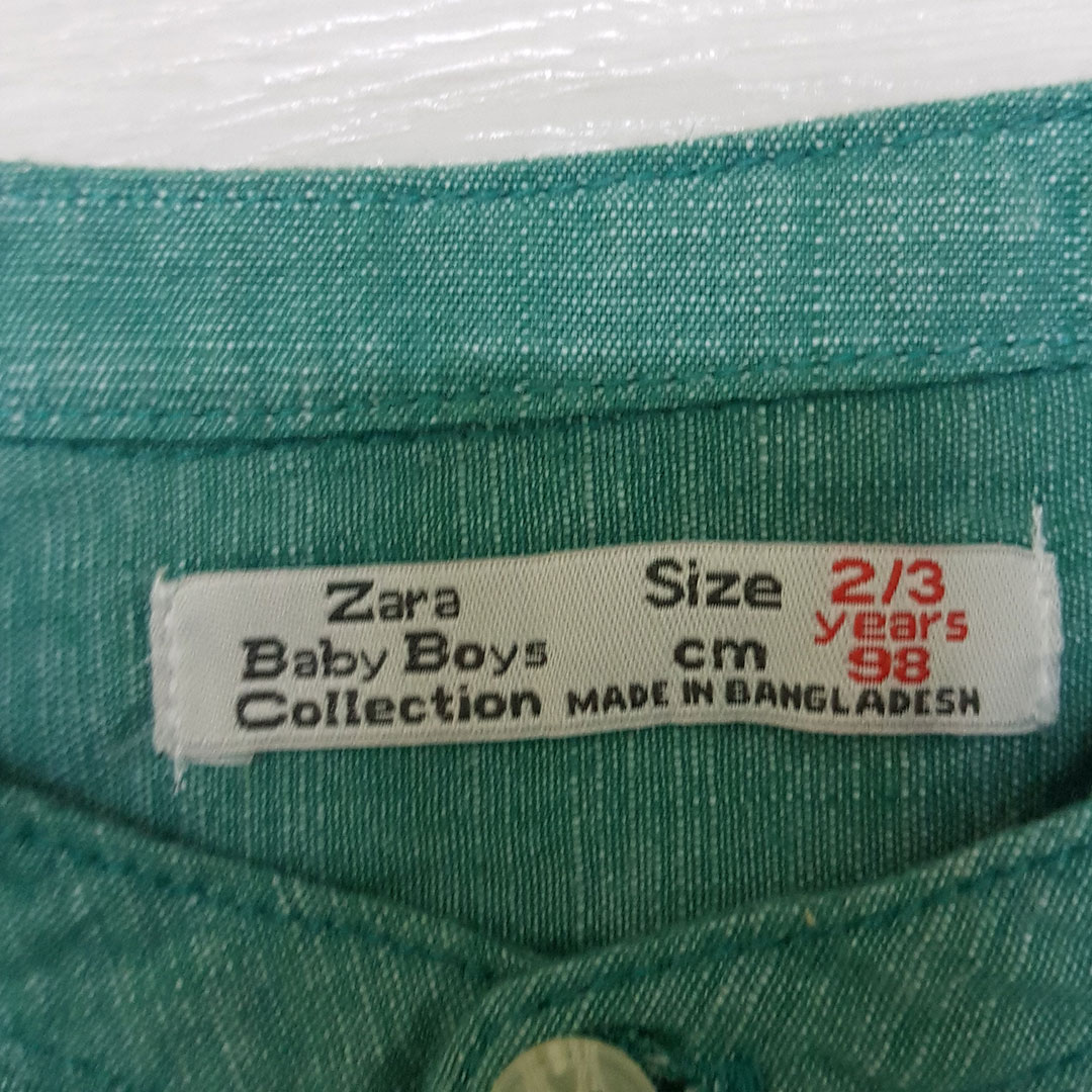 پیراهن پسرانه 26483 سایز 12 ماه تا 7 سال مارک ZARA