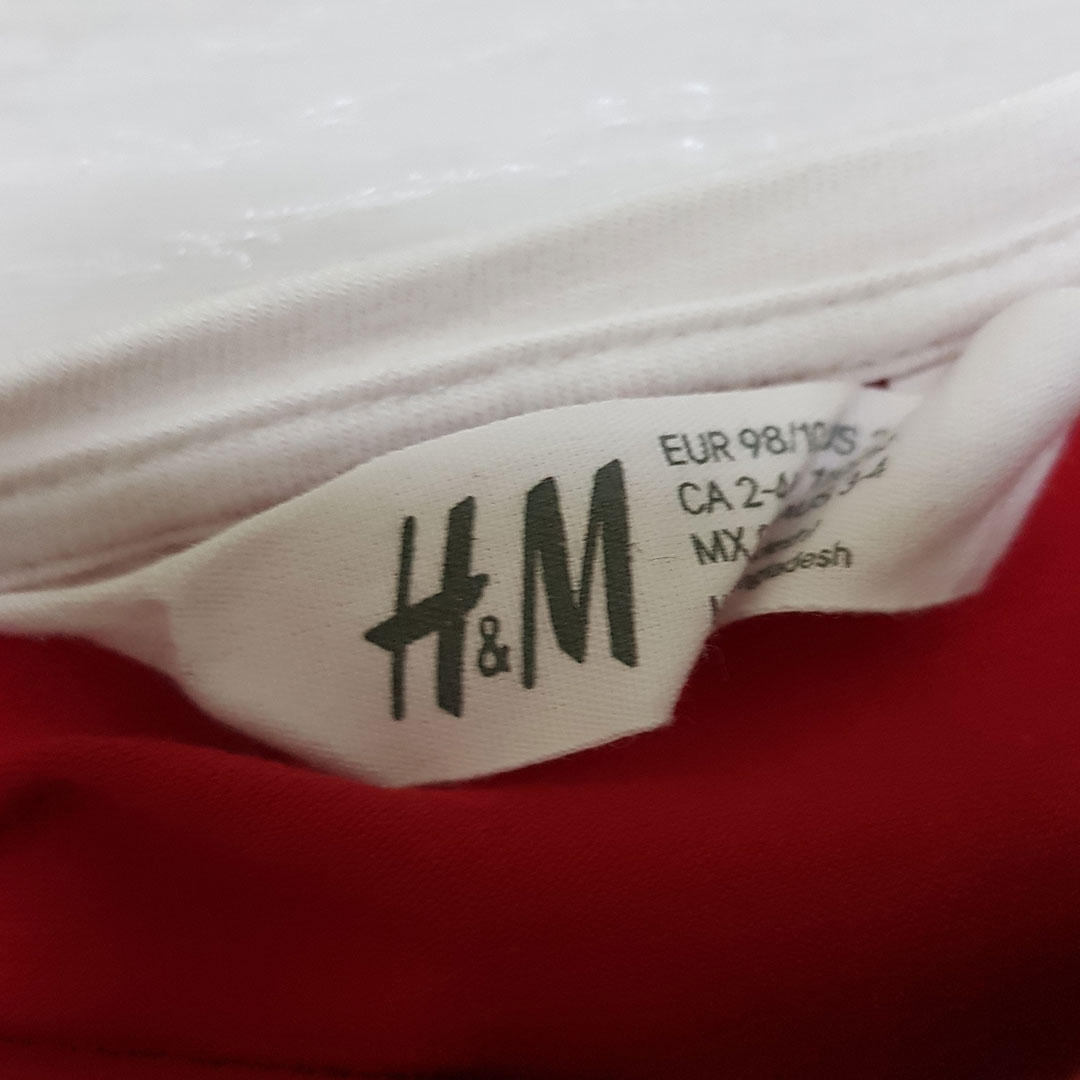 بلوز دخترانه 26513 سایز 1.5 تا 8 سال مارک H&M