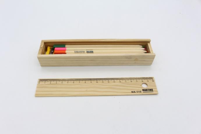مداد رنگی 12رنگ جعبه چوبی کد17332