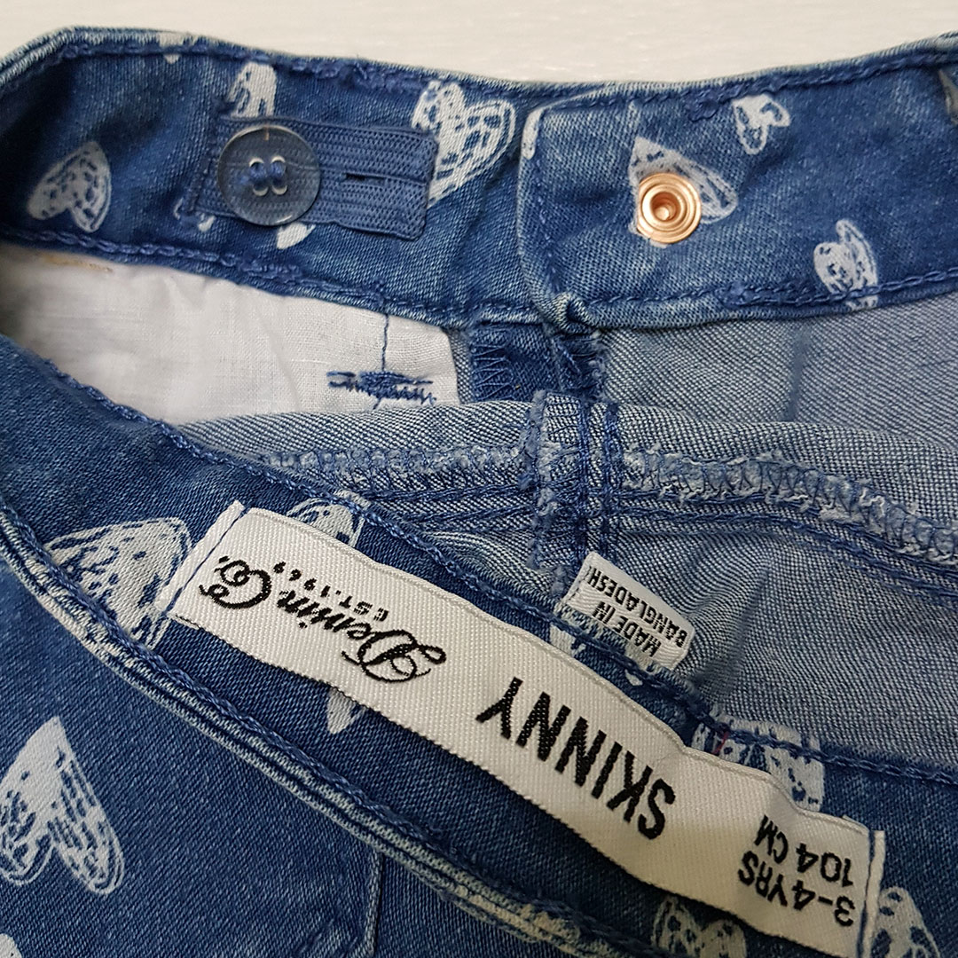 شلوار جینز دخترانه 26870 سایز 2 تا 14 سال مارک DENIM CO
