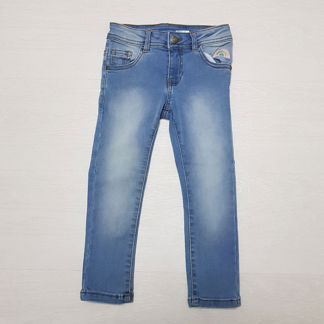 شلوار جینز دخترانه 26909 سایز 3 تا 4 سال مارک PUSBLU