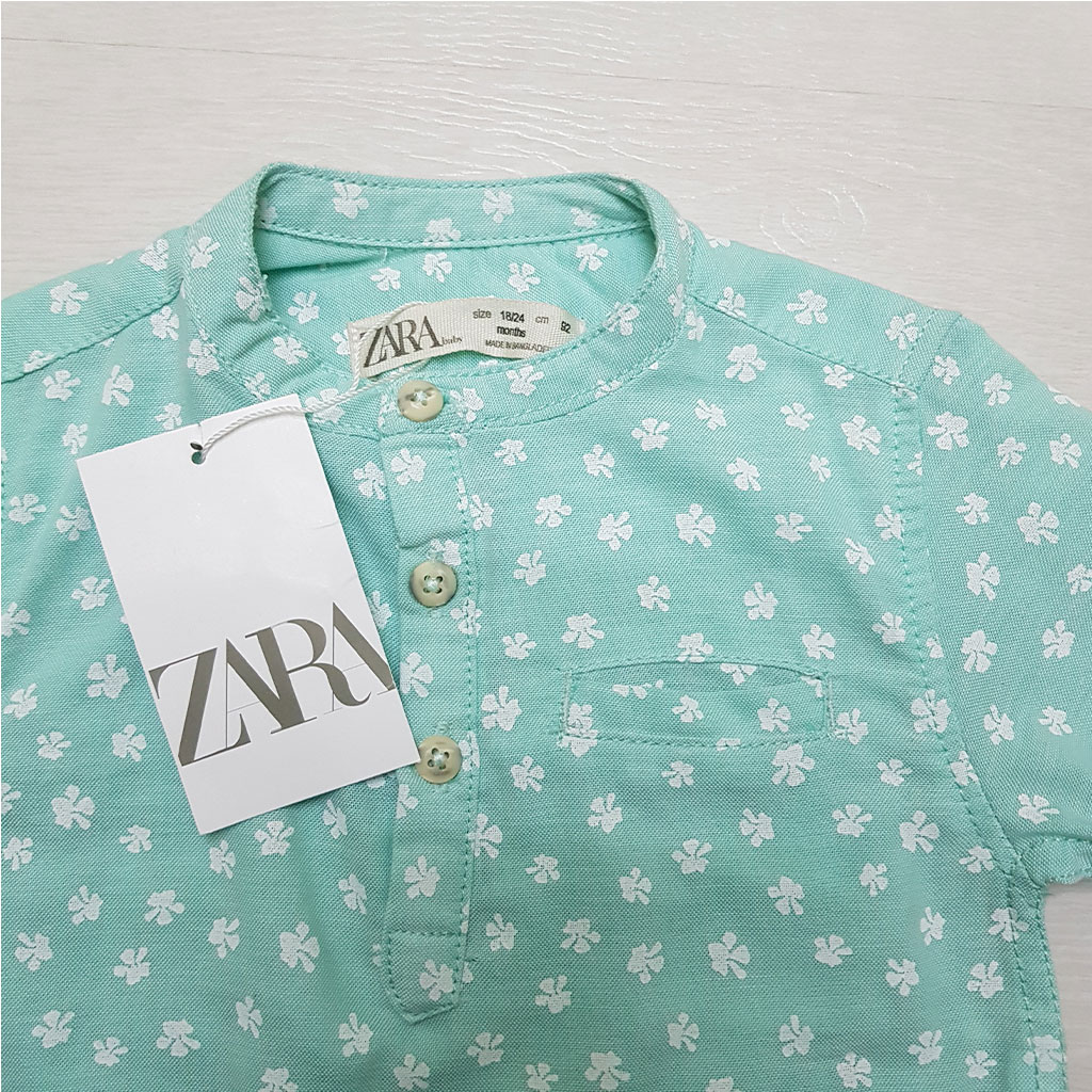 پیراهن پسرانه 27165 سایز 12 ماه تا 7 سال مارک ZARA