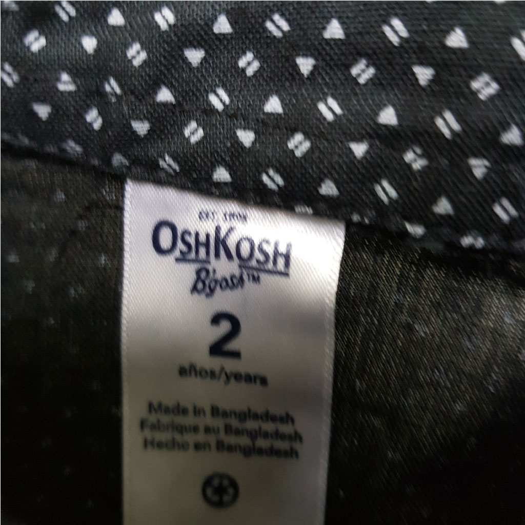پیراهن پسرانه 27383 سایز 2 تا 10 سال مارک OSHKOSH