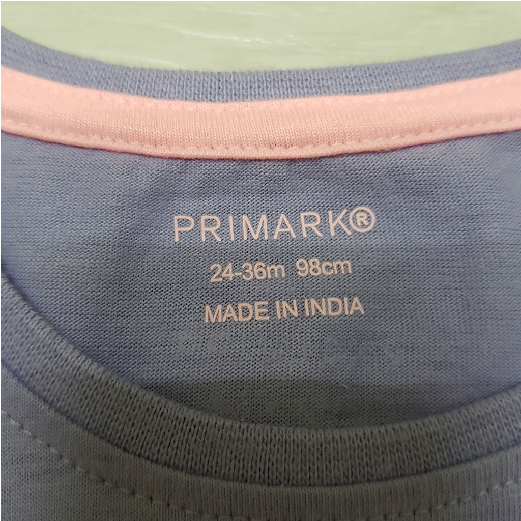 تی شرت دخترانه 27460 سایز بدوتولد تا 36 ماه مارک PRIMARK