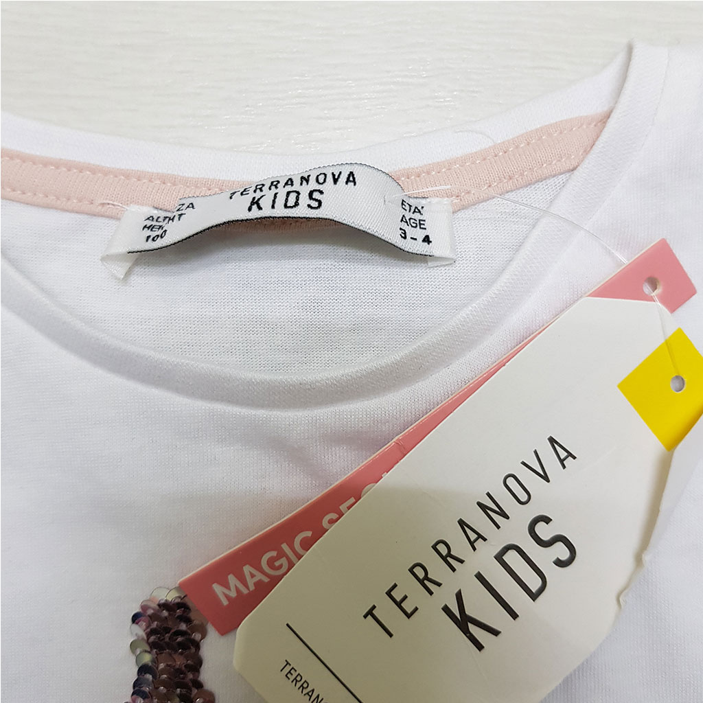 تی شرت دخترانه 27577 سایز 3 تا 14 سال کد 6 مارک TERRANOVA