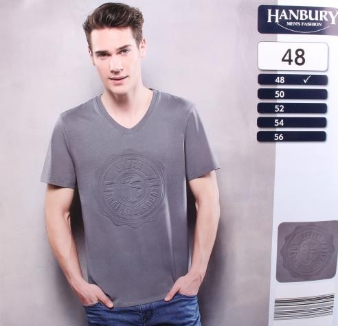تی شرت مردانه 18905 سایز 48 تا 56 مارک HANBURY