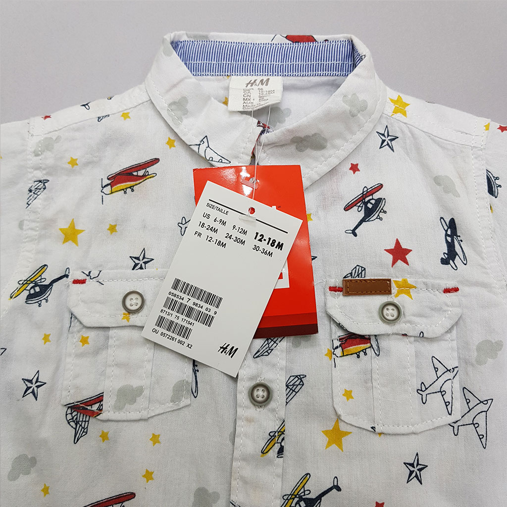 پیراهن پسرانه 27880 سایز 6 تا 36 ماه مارک H&M