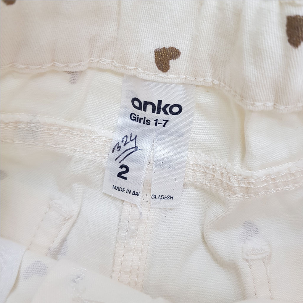 شلوار جینز دخترانه 27946 سایز 1 تا 7 سال مارک ANKO