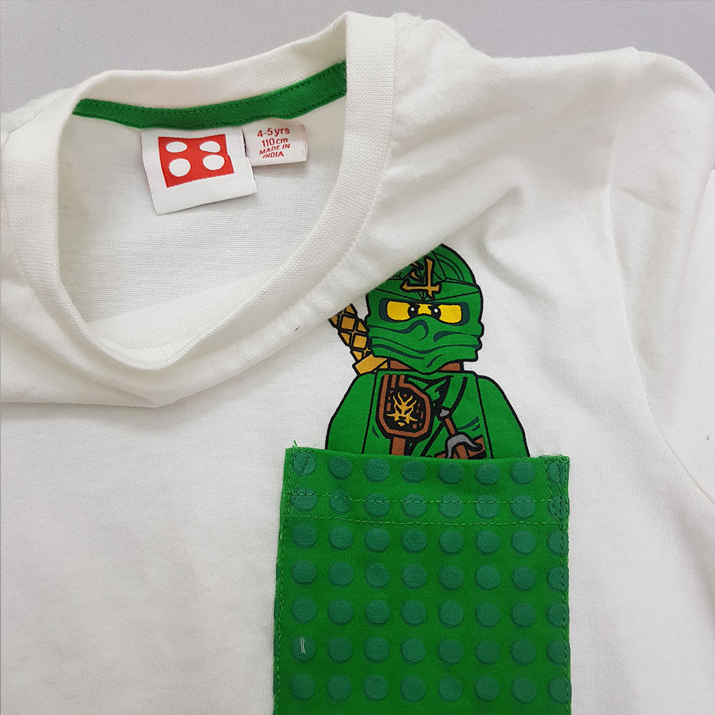 تی شرت پسرانه 28096 سایز 4 تا 10 سال مارک LEGO NINJA
