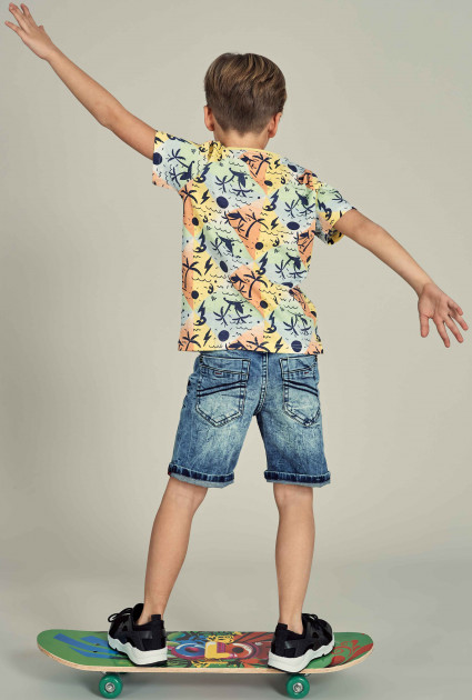 تی شرت پسرانه 28338 سایز 3 تا 14 سال مارک PIAZA ITALIA