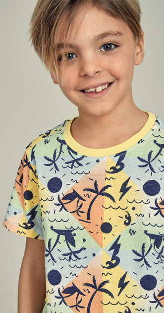 تی شرت پسرانه 28338 سایز 3 تا 14 سال مارک PIAZA ITALIA