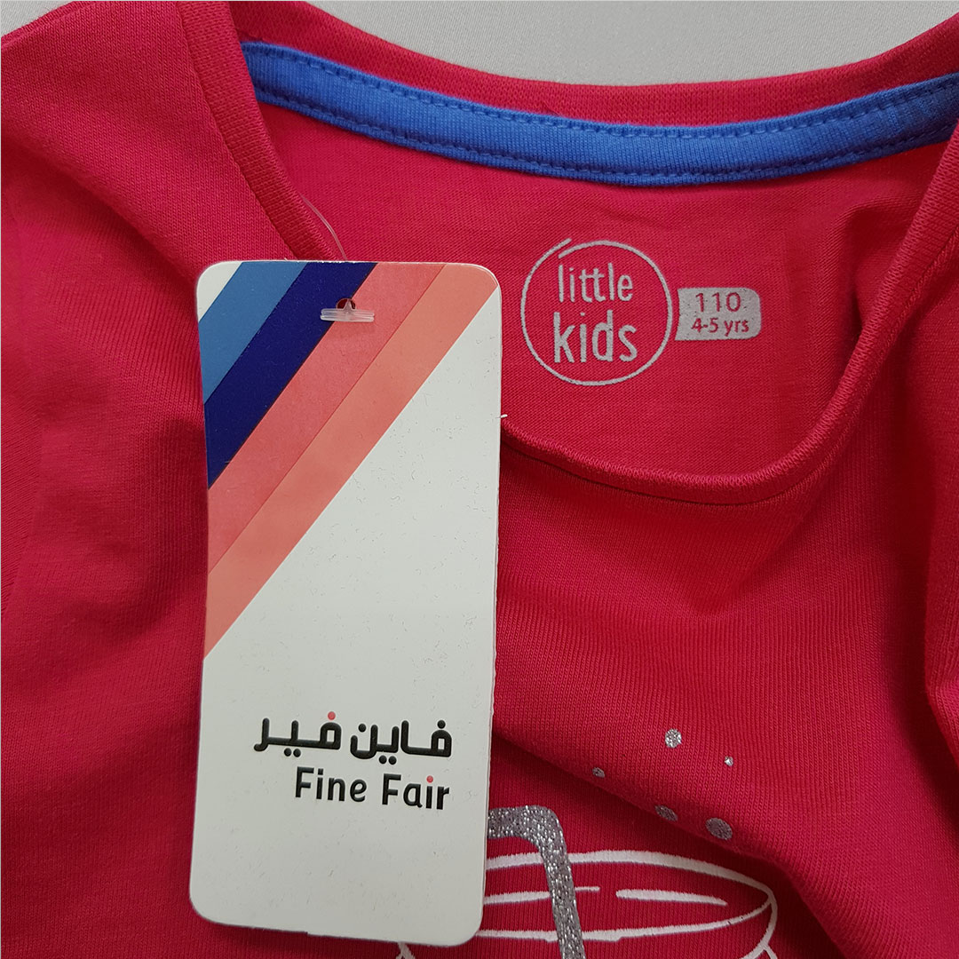 تی شرت دخترانه 28462 سایز 4 تا 9 سال مارک LITTLE KIDS