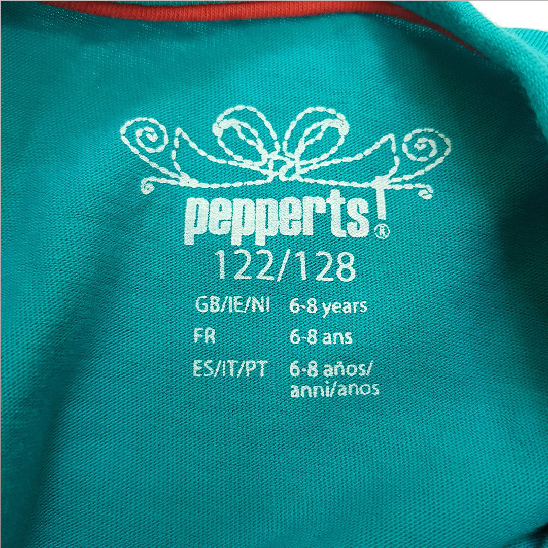 تی شرت دخترانه 28518 سایز 7 تا 12 سال مارک PEPPERTS