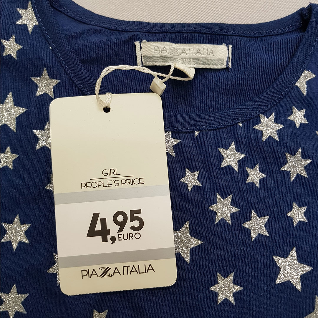 تی شرت دخترانه 28568 سایز 3 تا 14 سال مارک PIAZA ITALIA