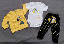 لباس سه تیکه کودک مدل زنبور کد 2204068
