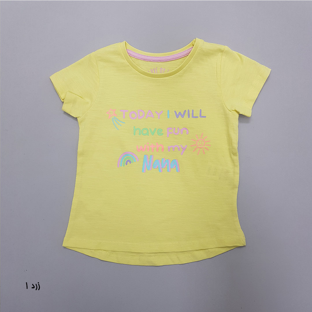 تی شرت دخترانه 28881 سایز 9 ماه تا 11 سال مارک KIDS