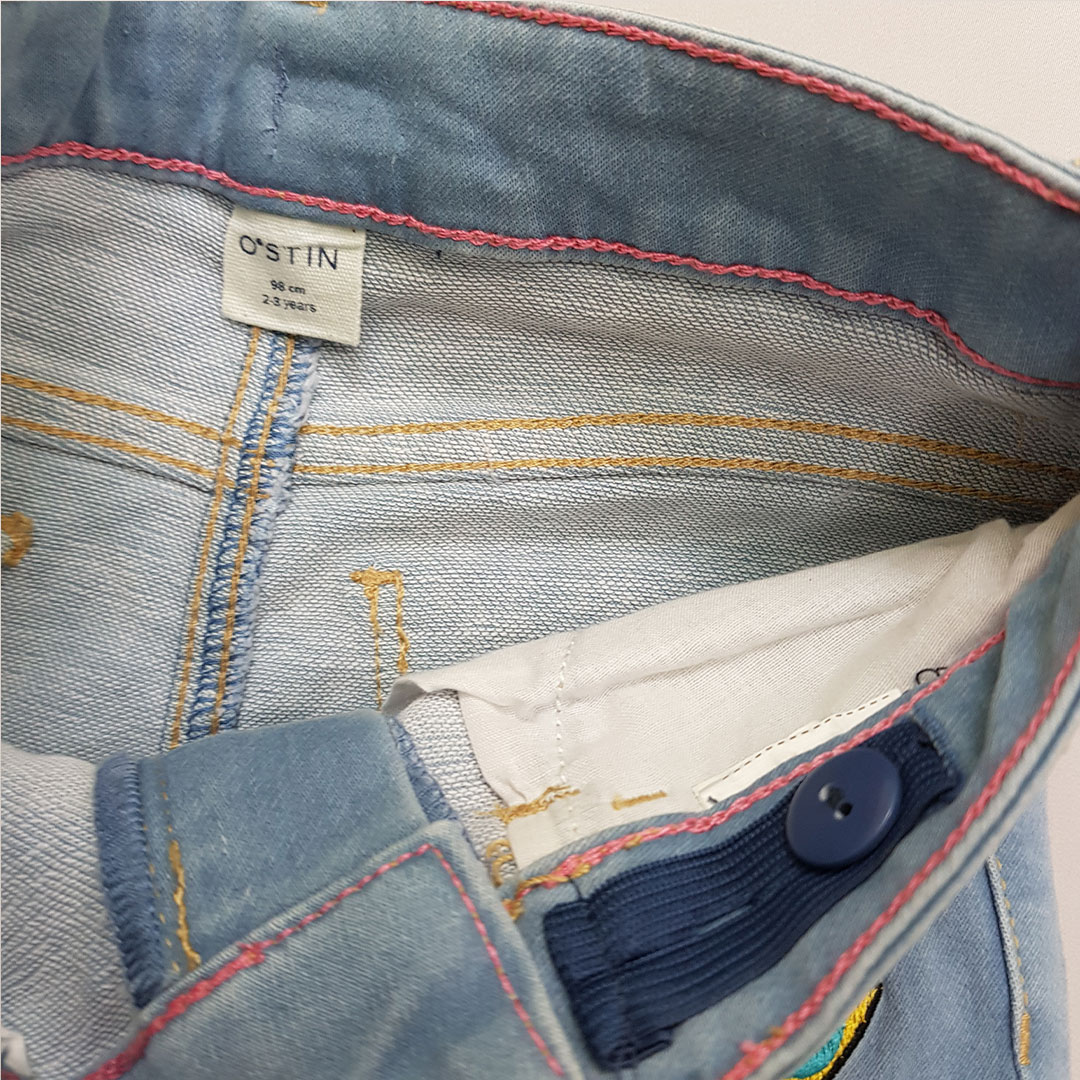 شلوار جینز دخترانه 28888 سایز 2 تا 7 سال مارک OSTIN
