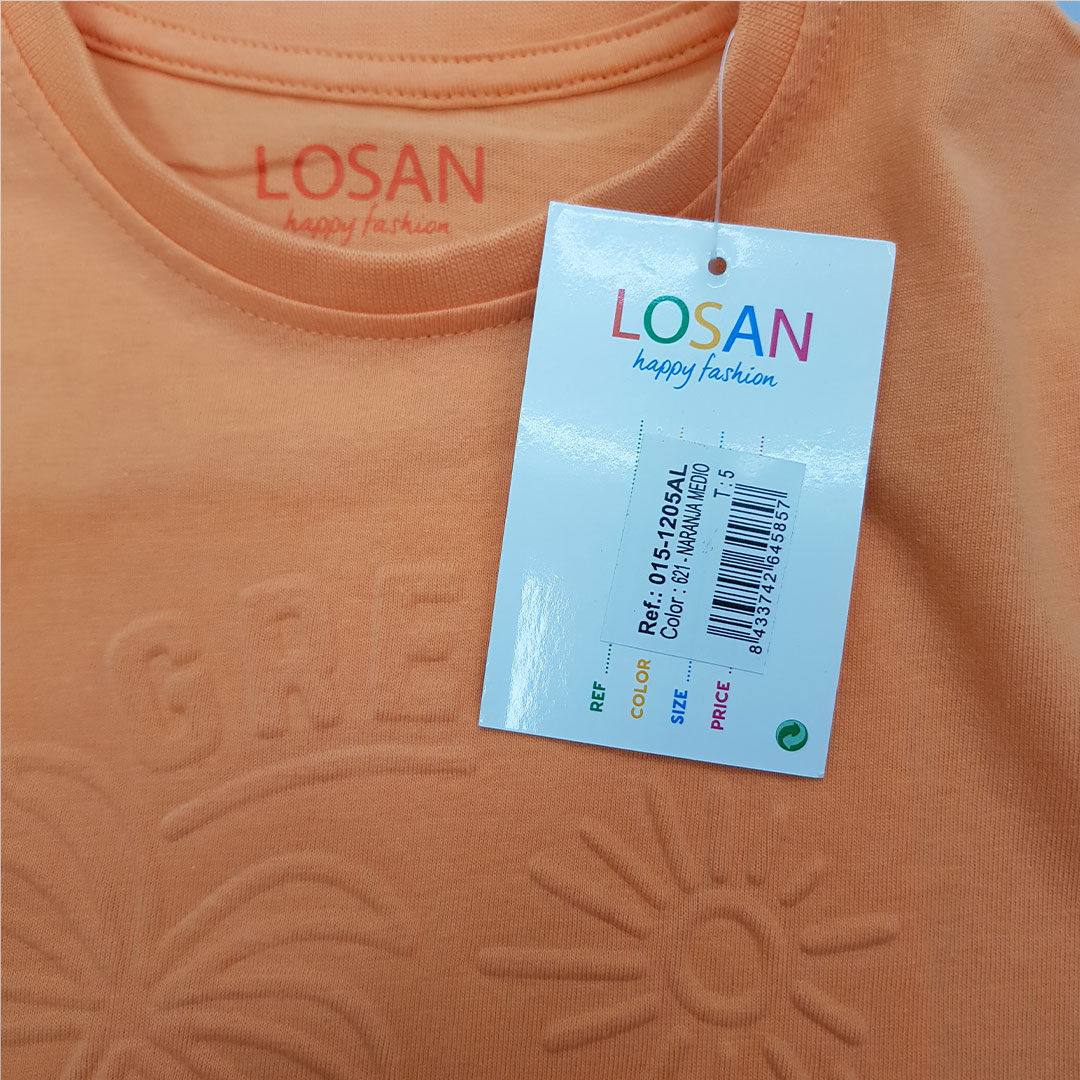 تی شرت پسرانه 28954 سایز 2 تا 7 سال مارک LOSAN