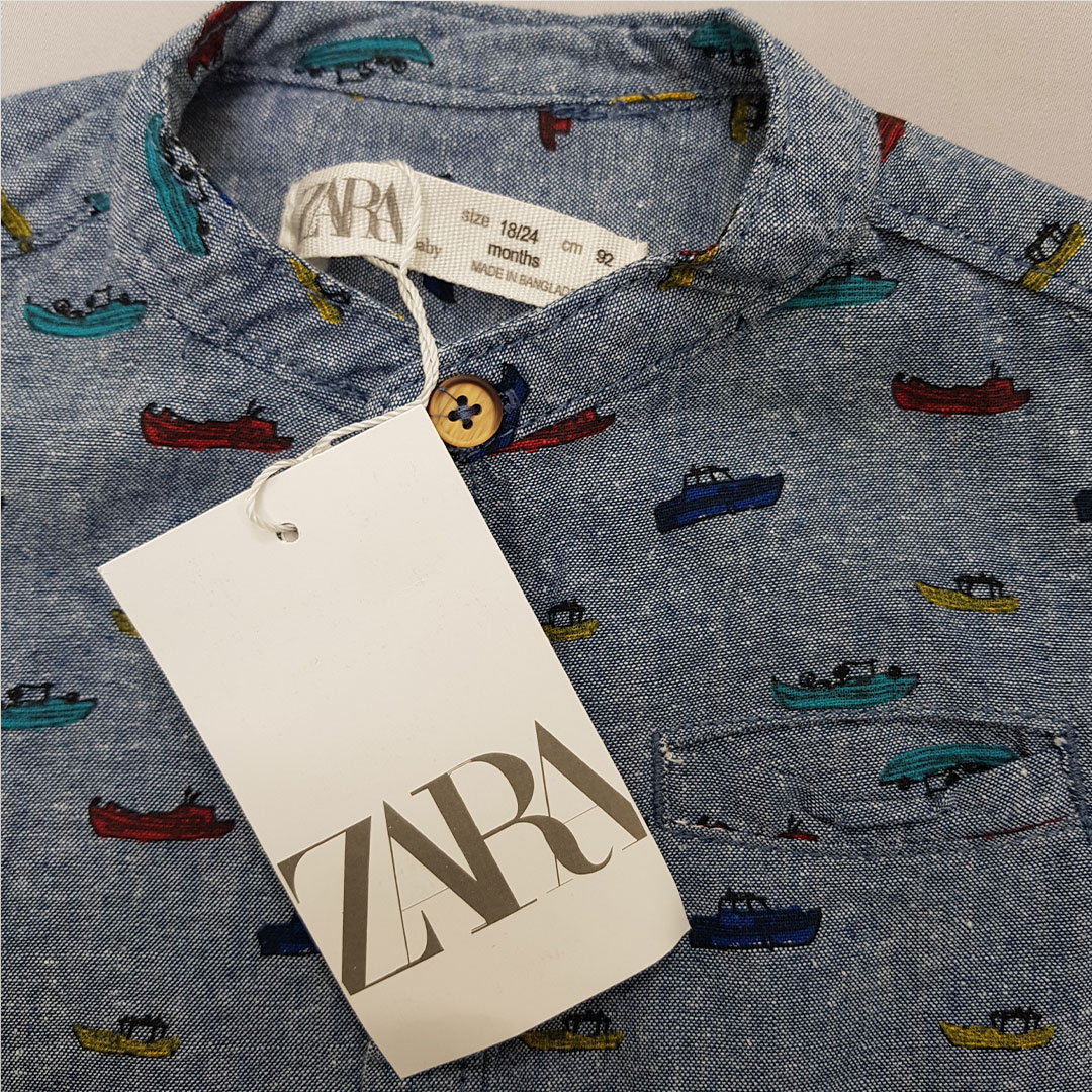 پیراهن پسرانه 28951 سایز 12 ماه تا 7 سال مارک ZARA