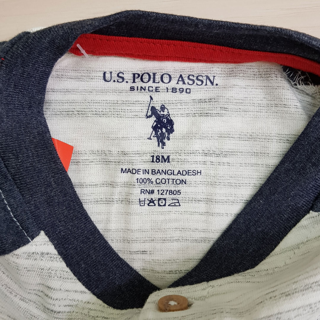 تی شرت پسرانه 24255 سایز 12 ماه تا 7 سال مارک US POLO   *