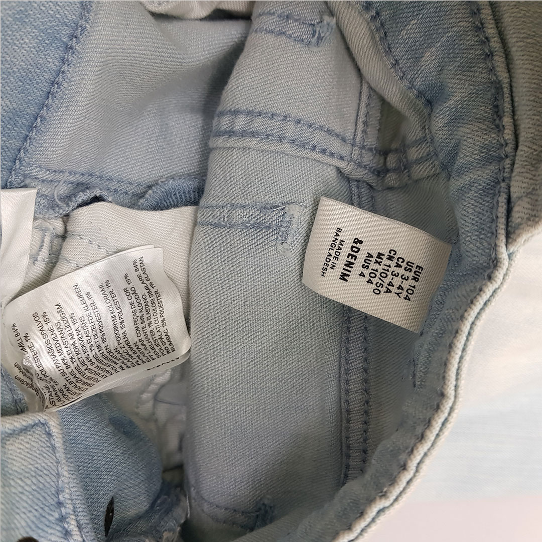 پیشبندار جینز 28608 سایز 1.5 تا 10 سال مارک H&M
