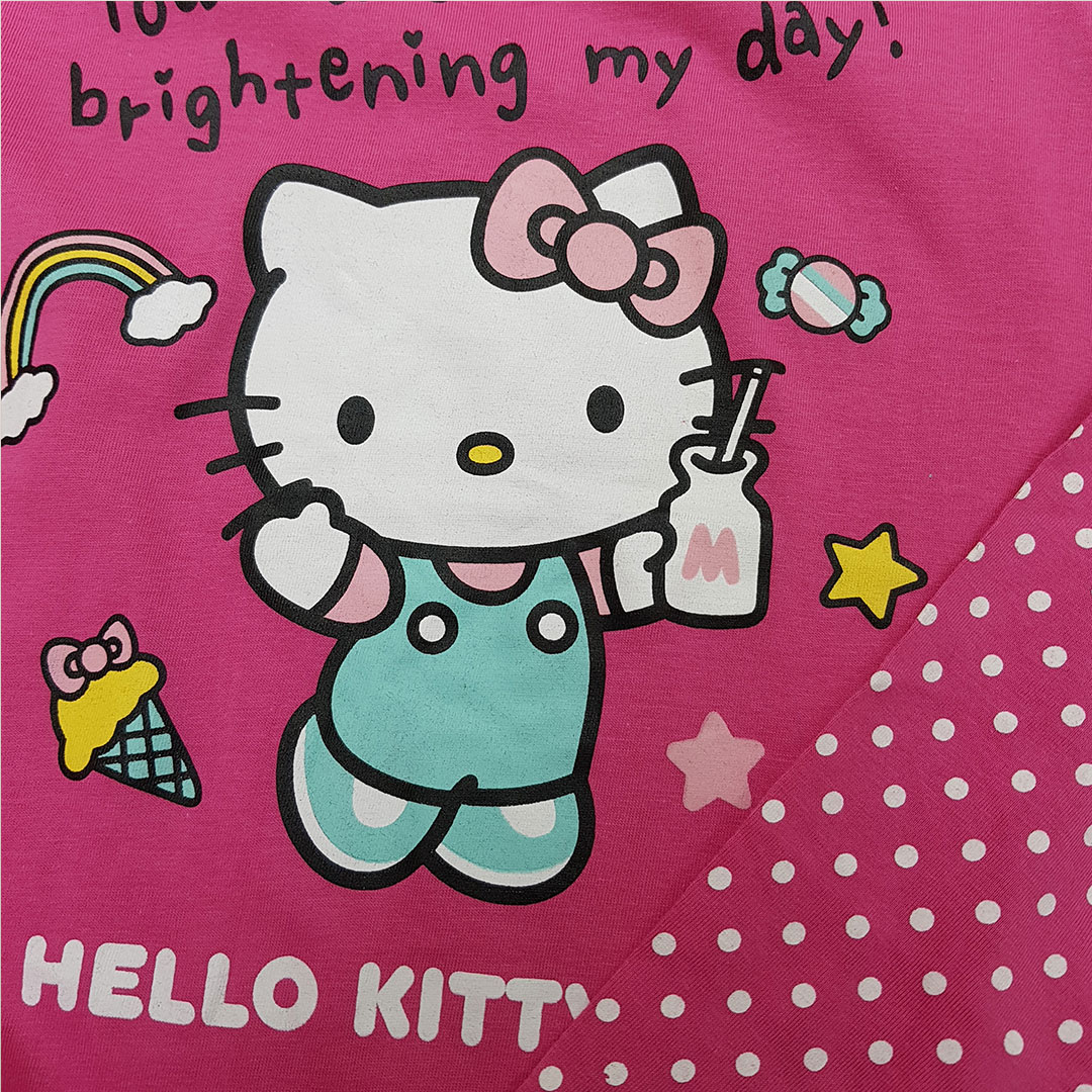 بلوز دخترانه 29111 سایز 3 تا 8 سال مارک HELLO KITTY