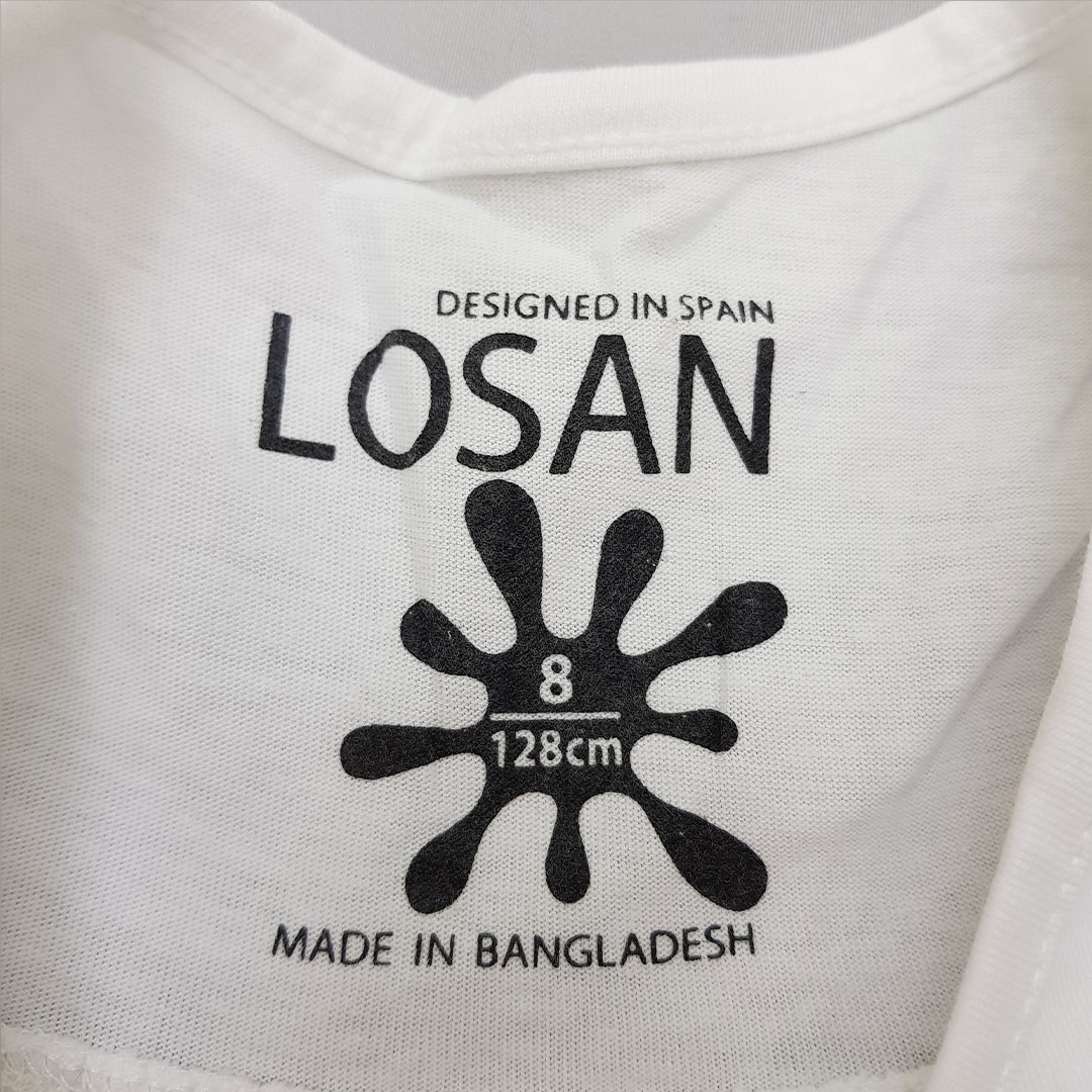 تی شرت حلقه ای دخترانه 28957 سایز 8 تا 16 سال مارک LOSAN   *