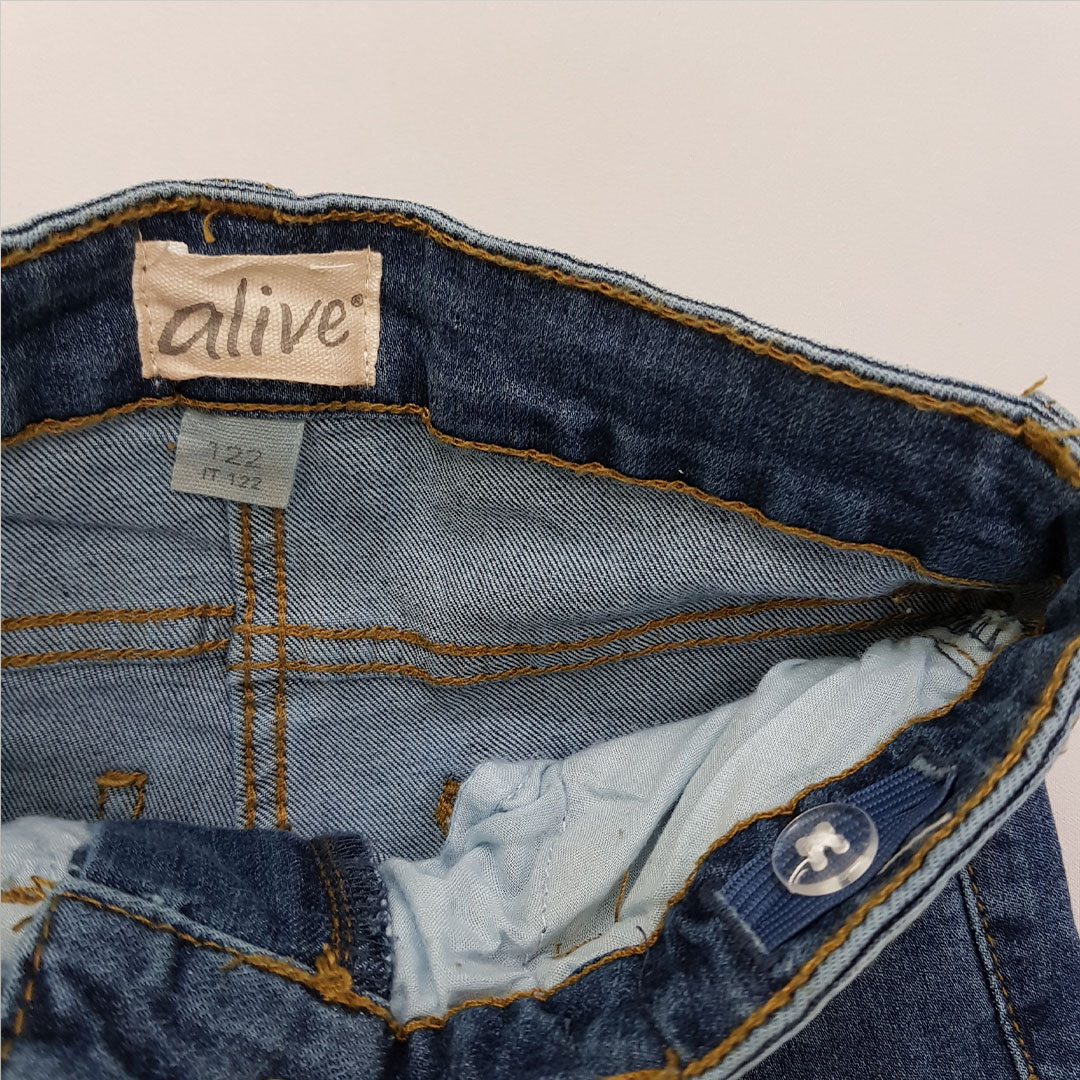 شلوار جینز دخترانه 29301 سایز 7 تا 13 سال مارک ALIVE