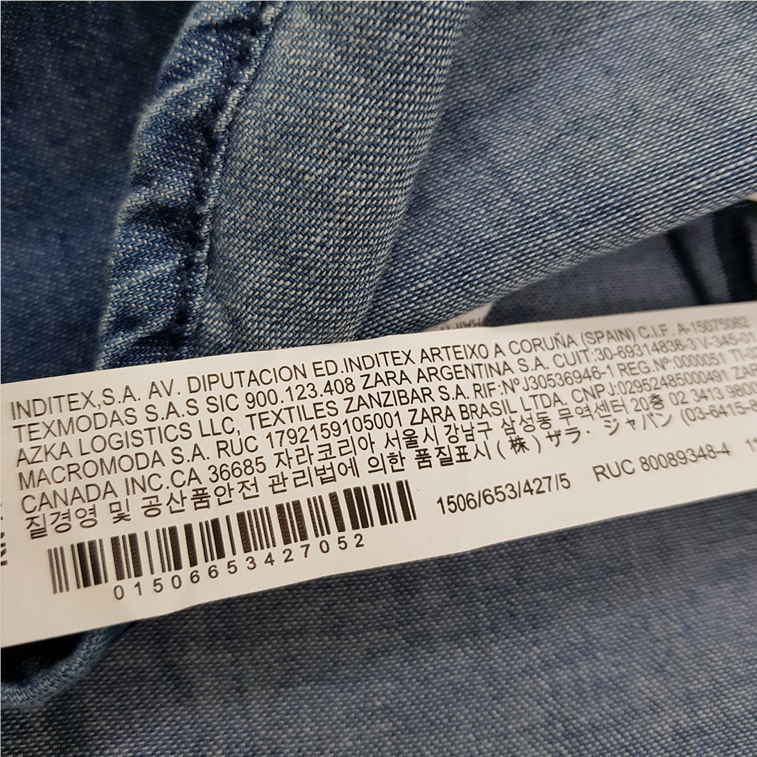 پیراهن جینز دخترانه 29339 سایز 1 تا 10 سال