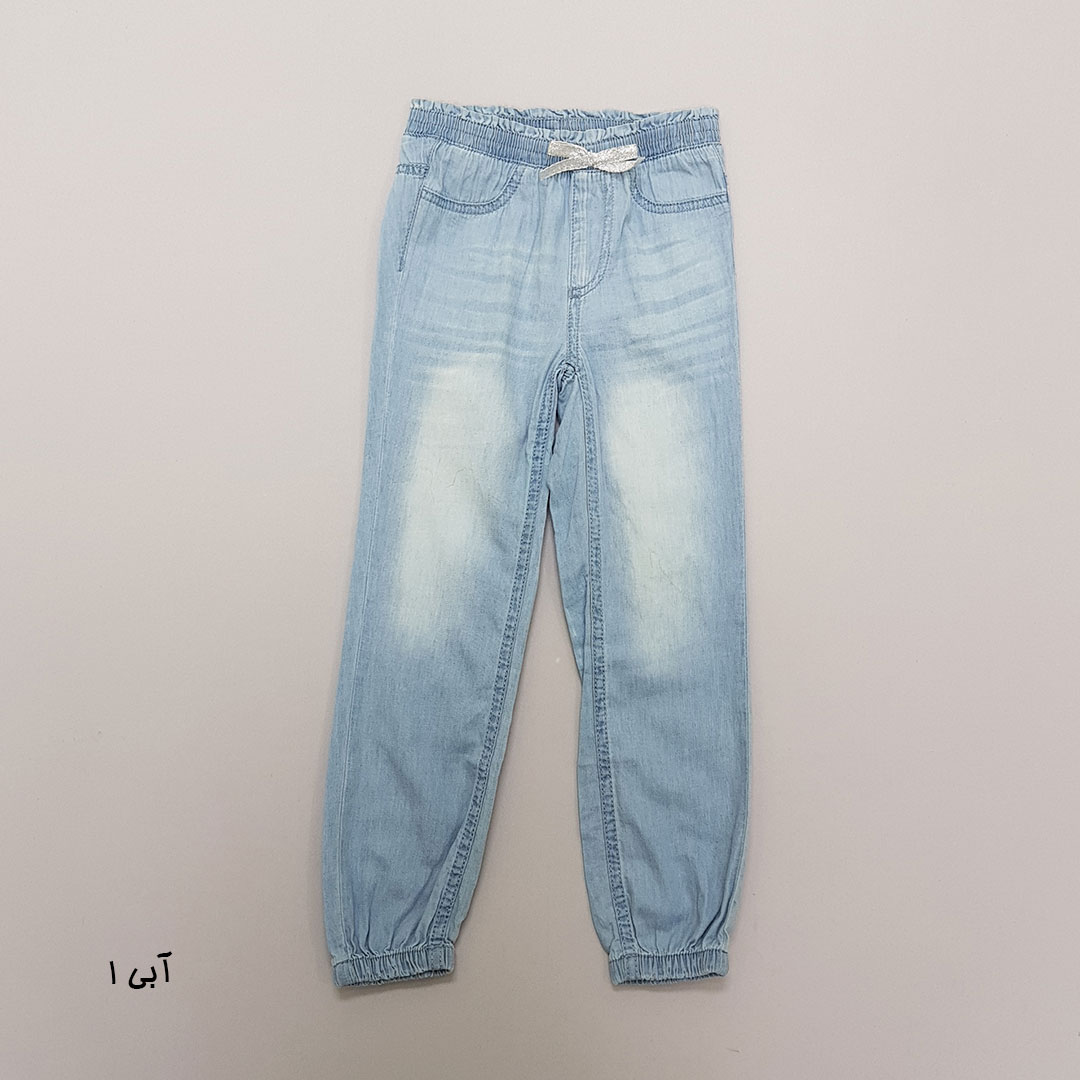 شلوار جینز کاغذی دخترانه 29371 سایز 2 تا 8 سال