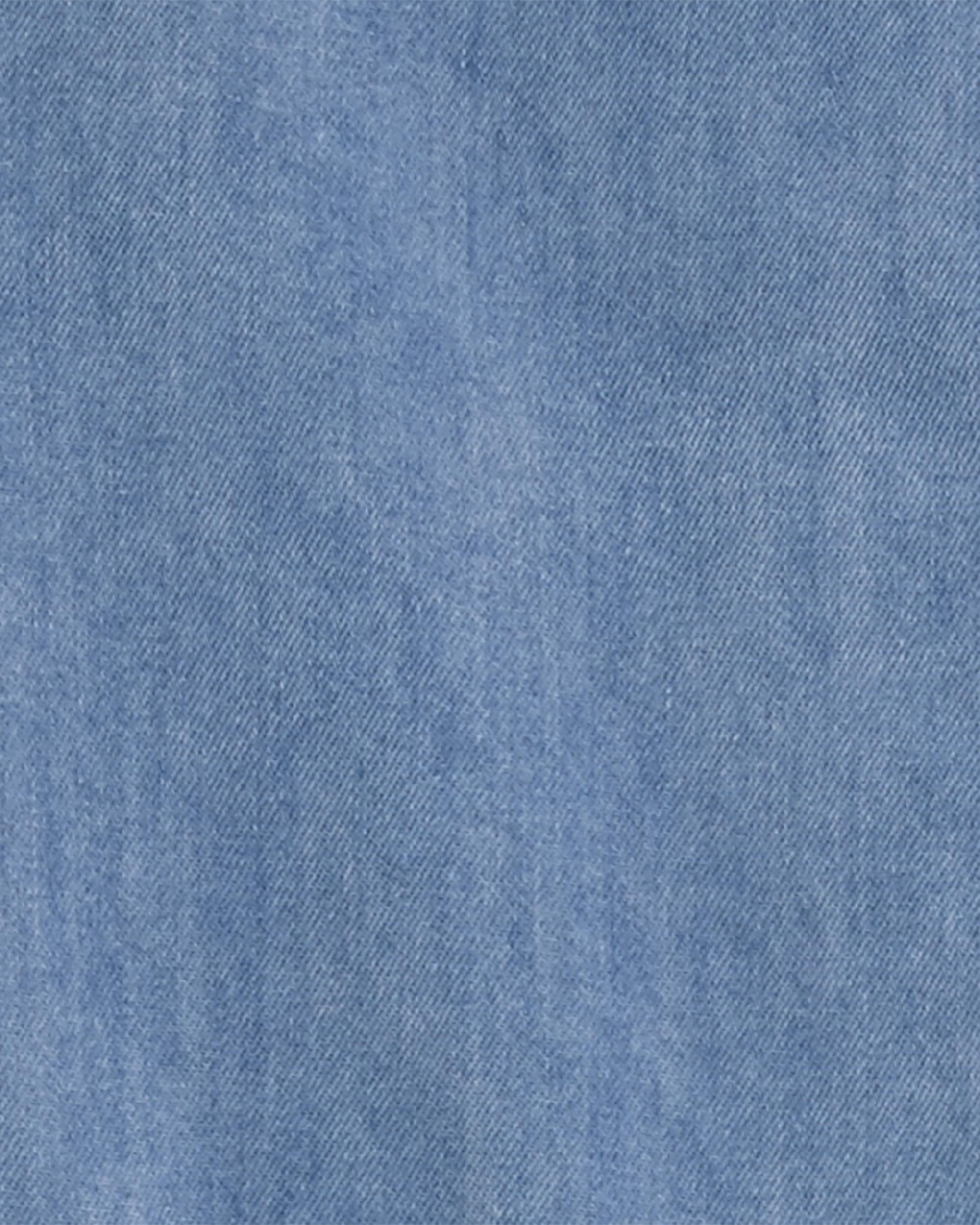 مانتو سارافونی جینز کاغذی دخترانه 29373 سایز 3 ماه تا 5 سال مارک Carters