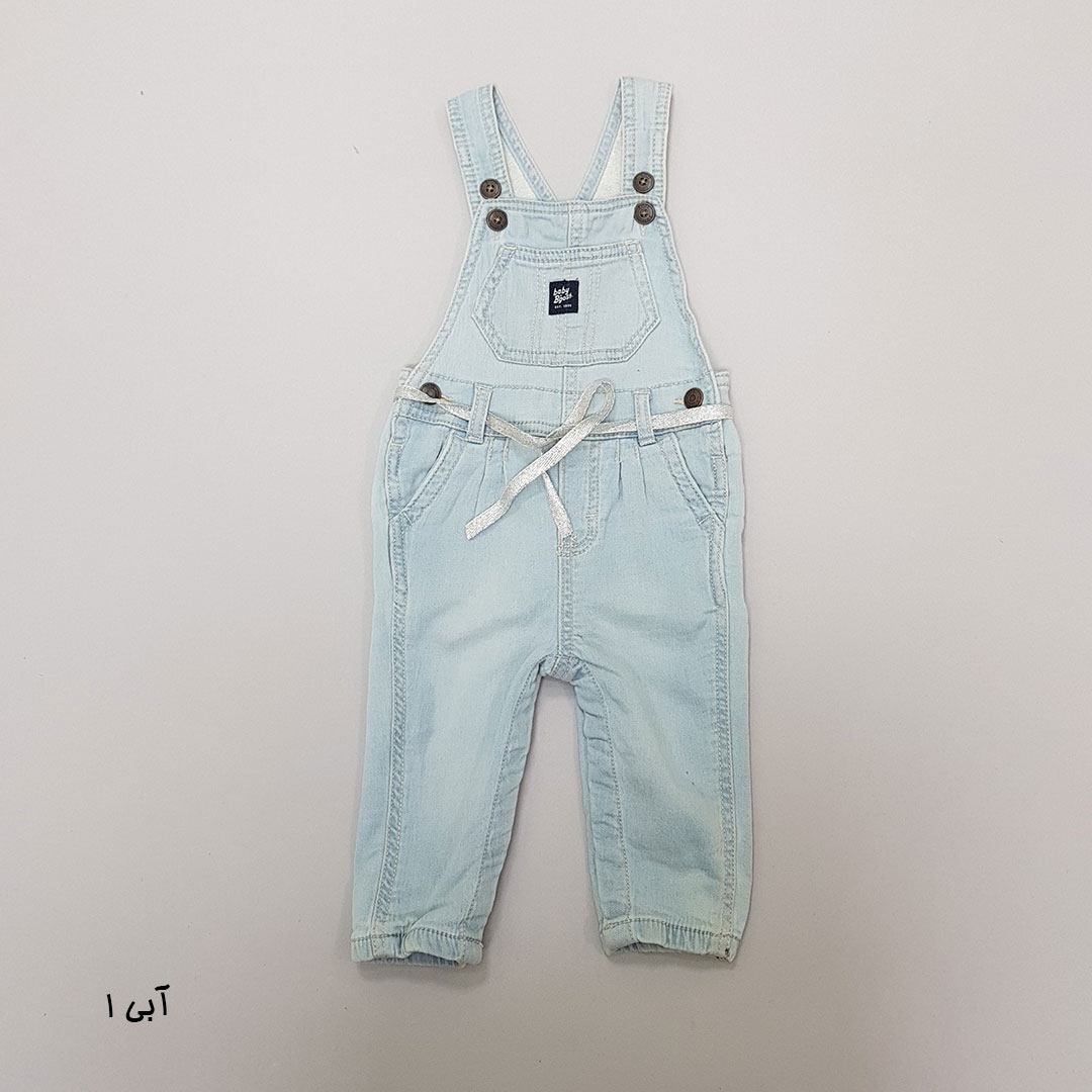 پیشبندار جینز دخترانه 29372 سایز 3 تا 24 ماه مارک BABY BGOSH